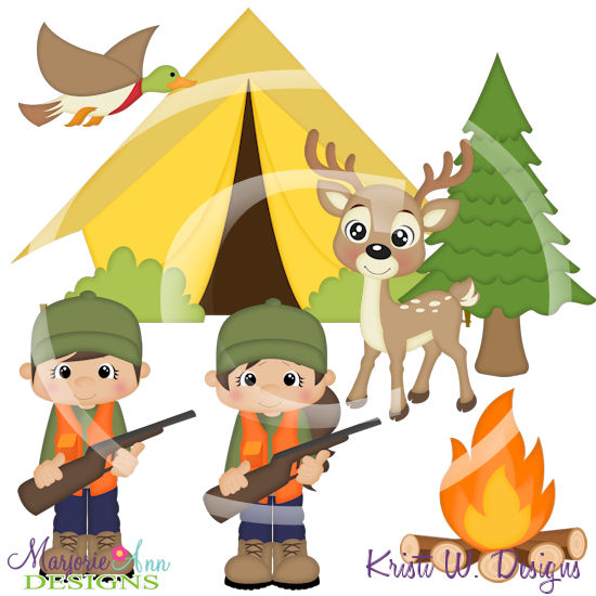 Hunting Trip SVG Cutting Files/Paper Piecing +Clipart - Click Image to Close